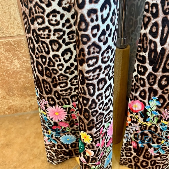 Fashion Express Leopard and Floral Print Kimono Size XL - Picture 2 of 5